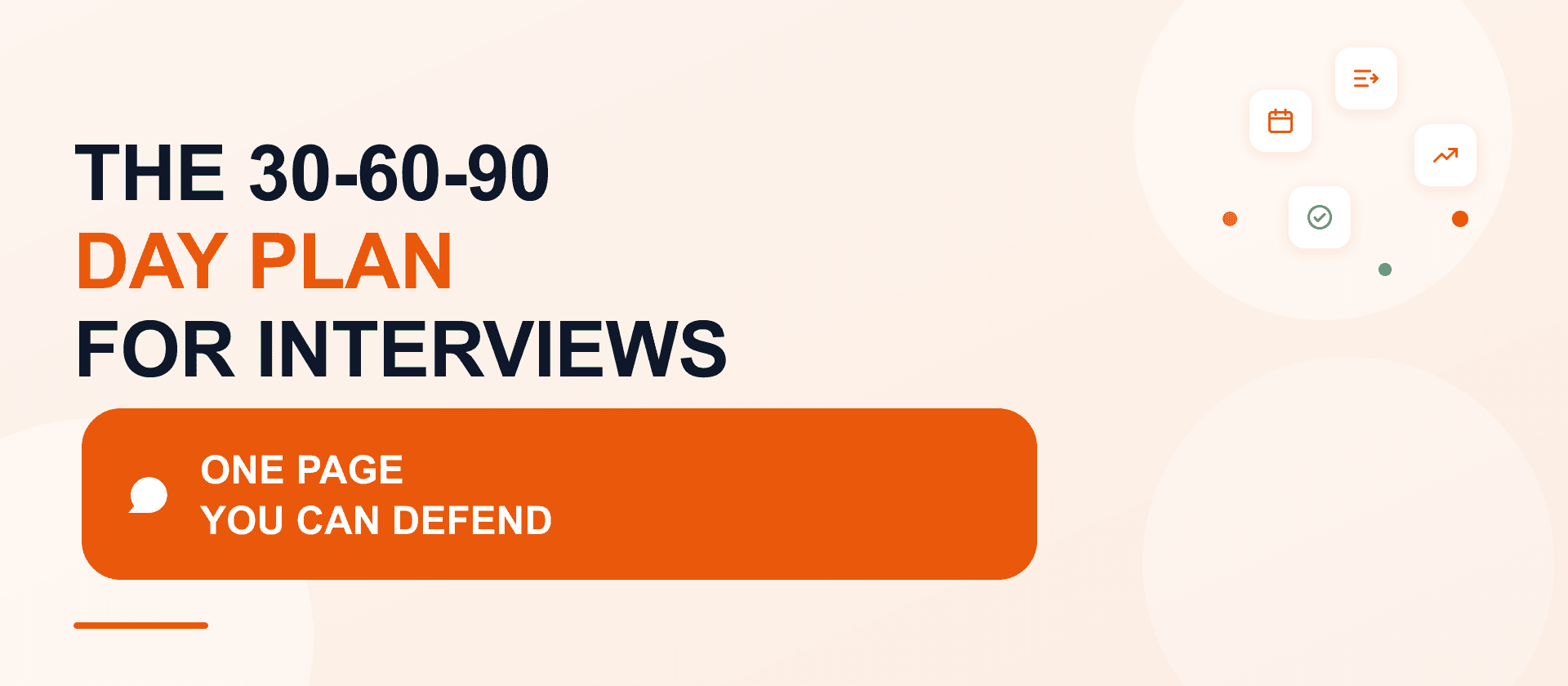 A worked 30-60-90 day plan for an interview