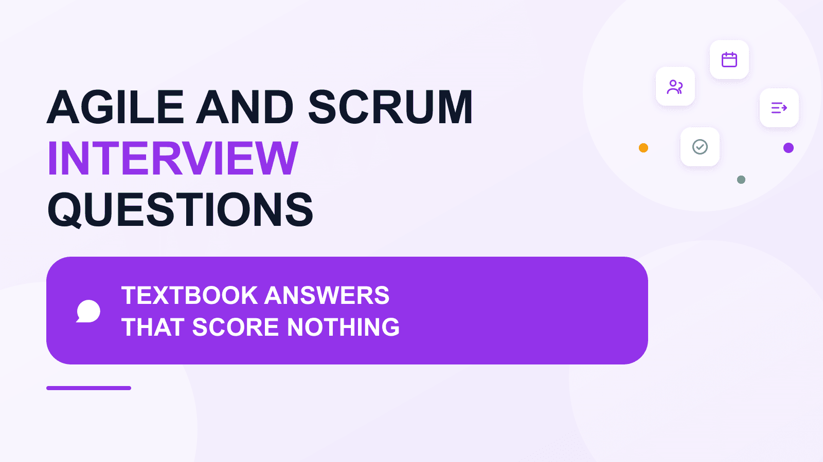 Agile and scrum interview questions with worked answers