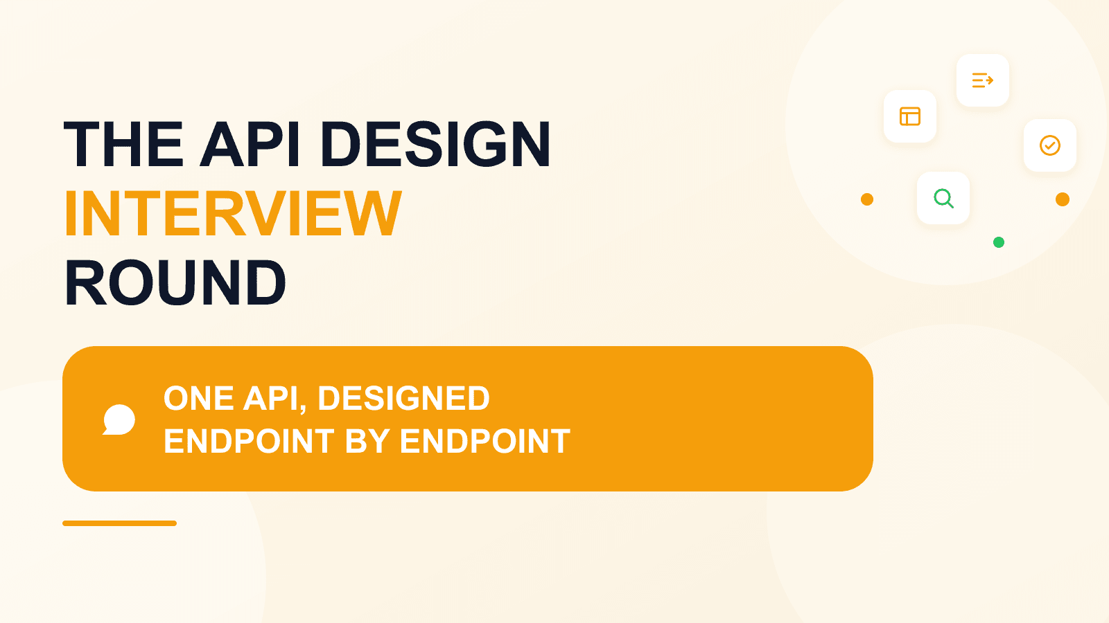 API design interview round: a worked exercise