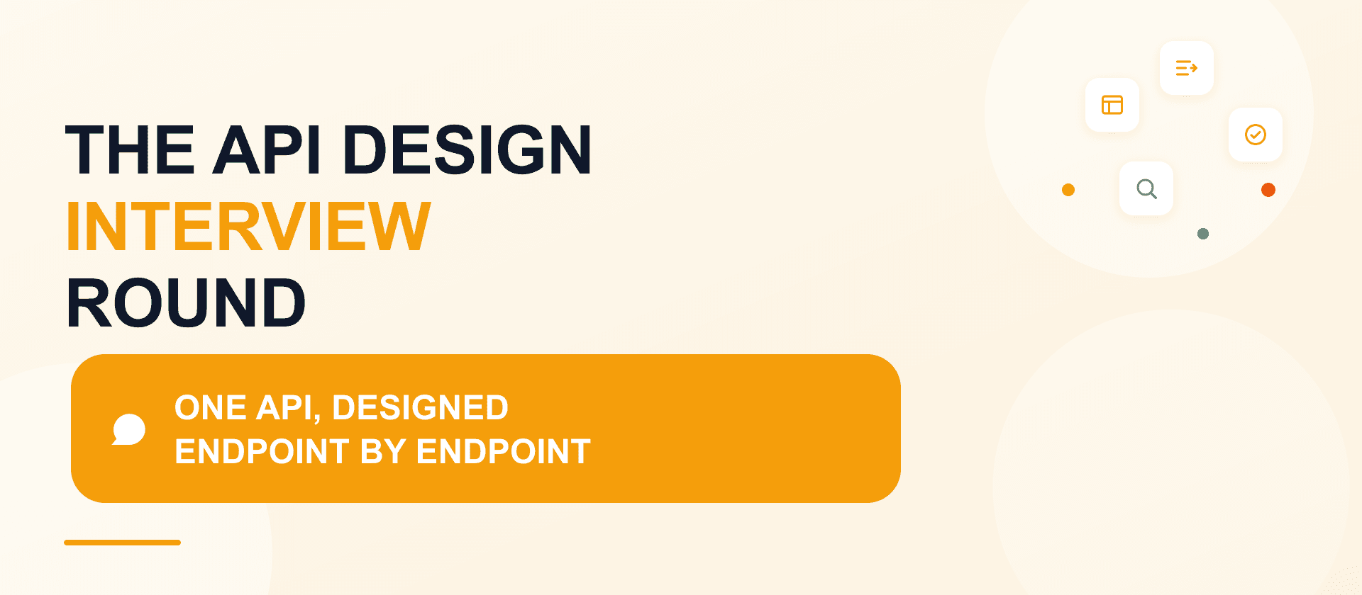 API design interview round: a worked exercise