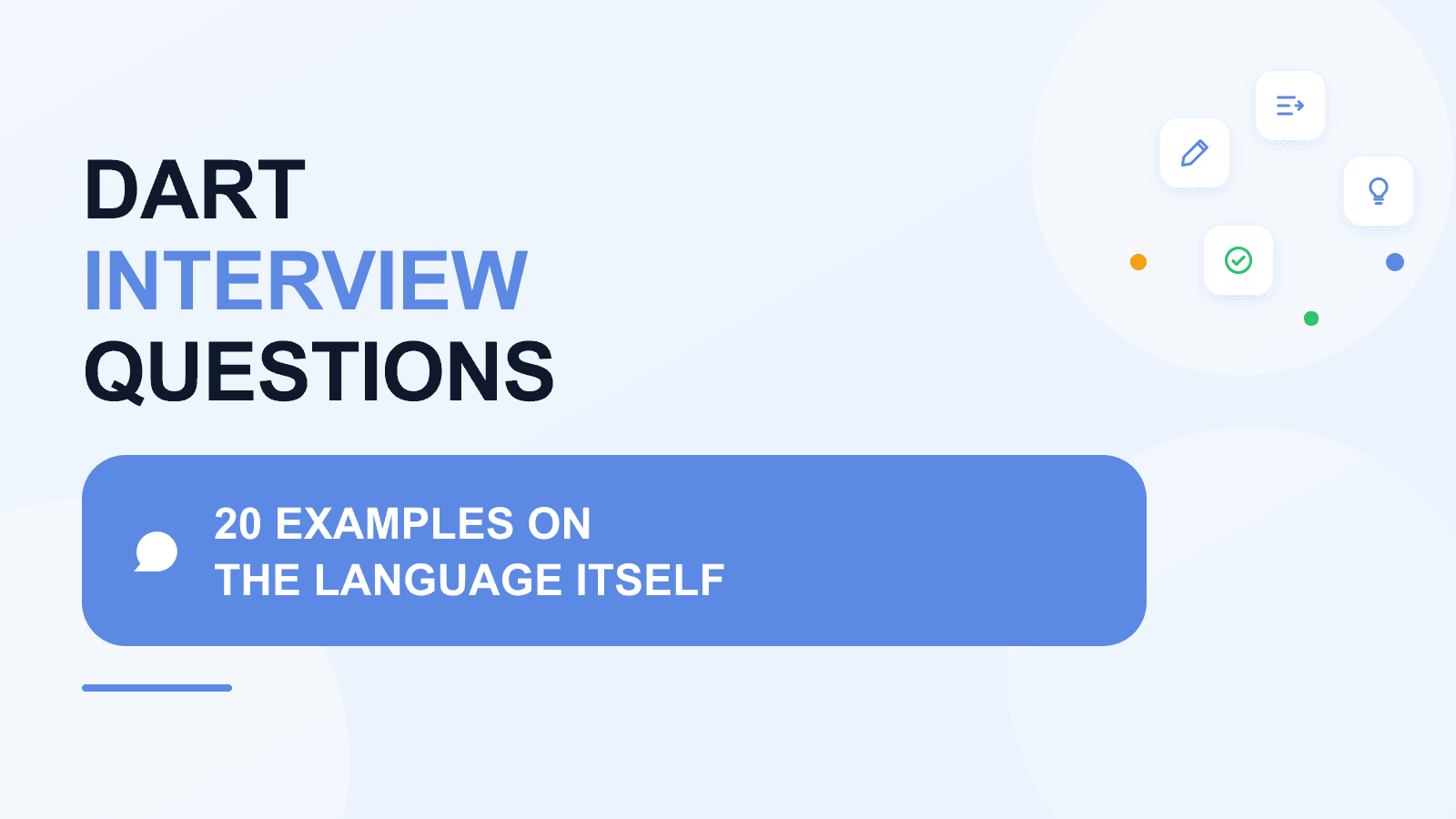 Dart interview questions: twenty language-level examples