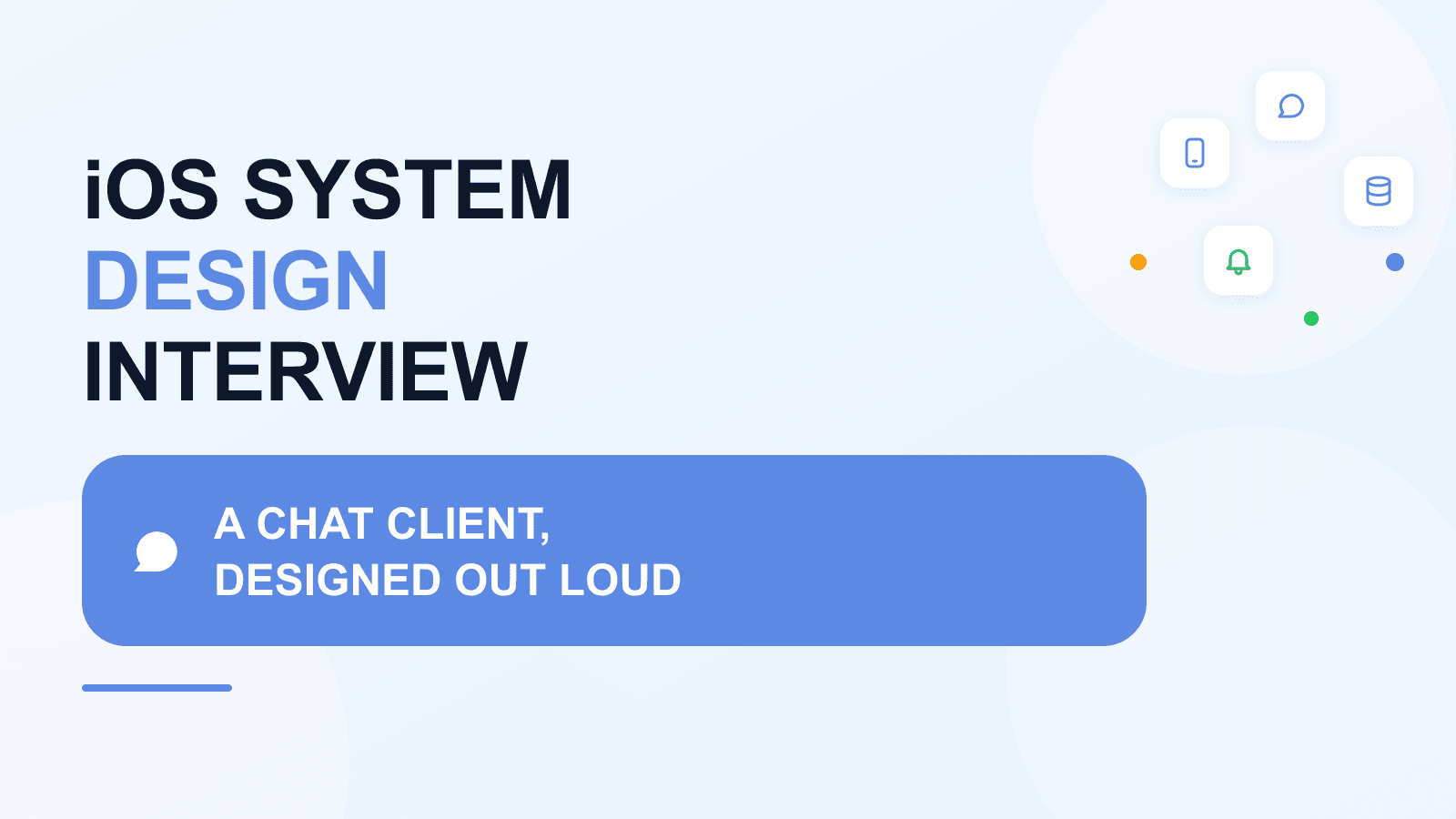 iOS system design interview: designing a chat client