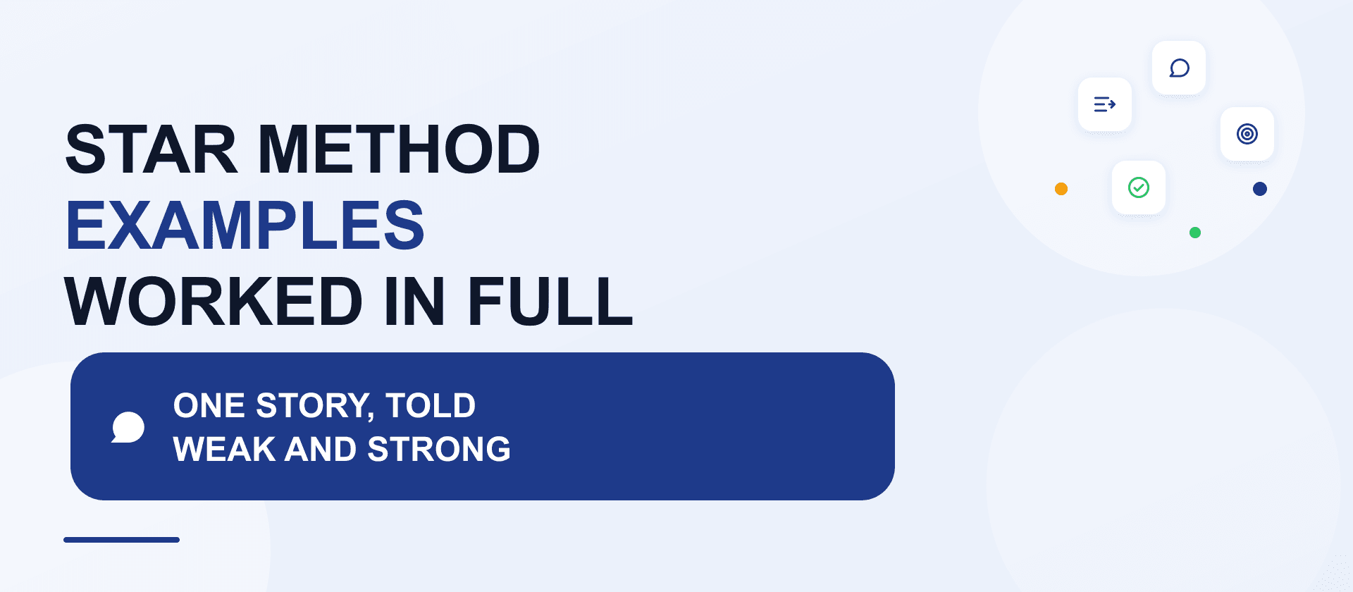 STAR method examples: worked interview answers