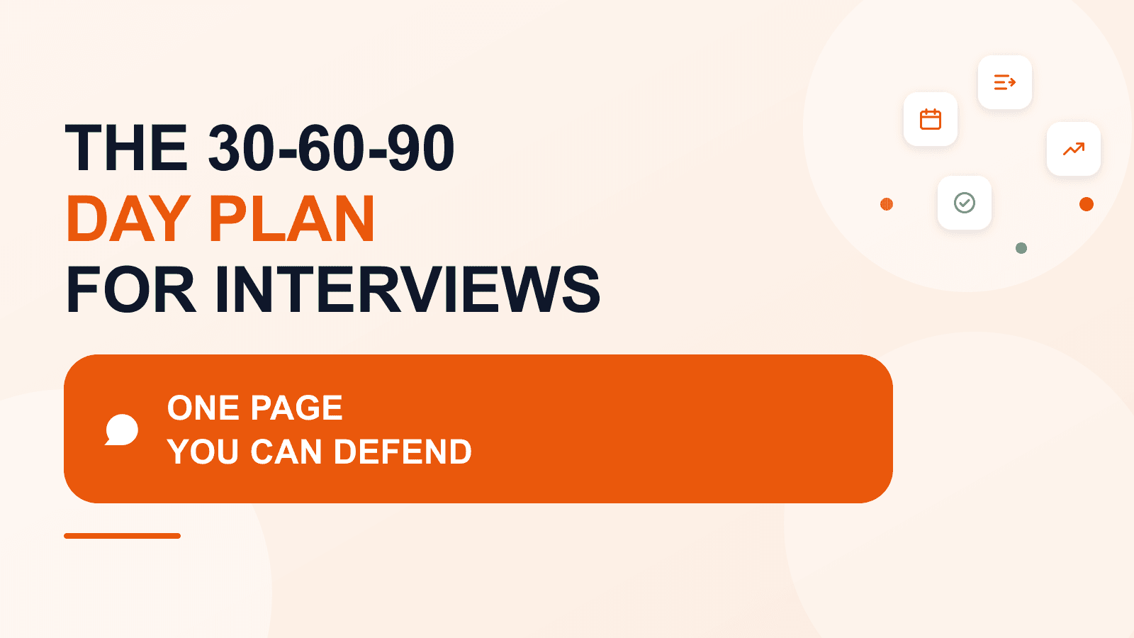 A worked 30-60-90 day plan for an interview
