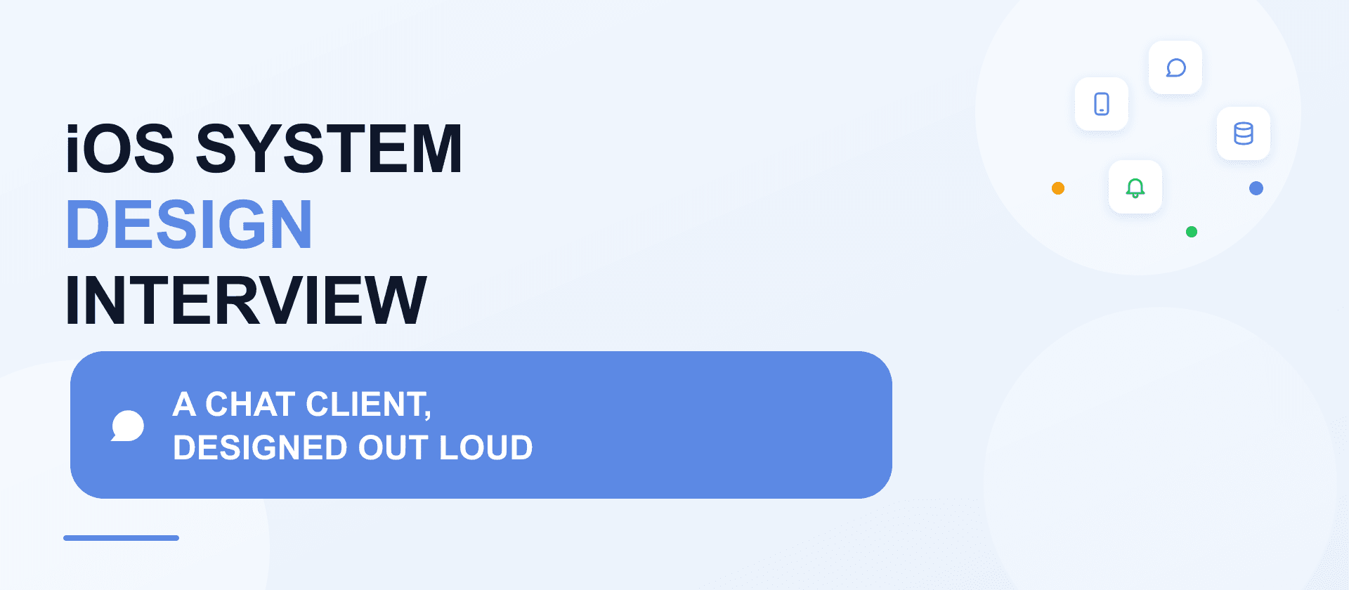 iOS system design interview: designing a chat client