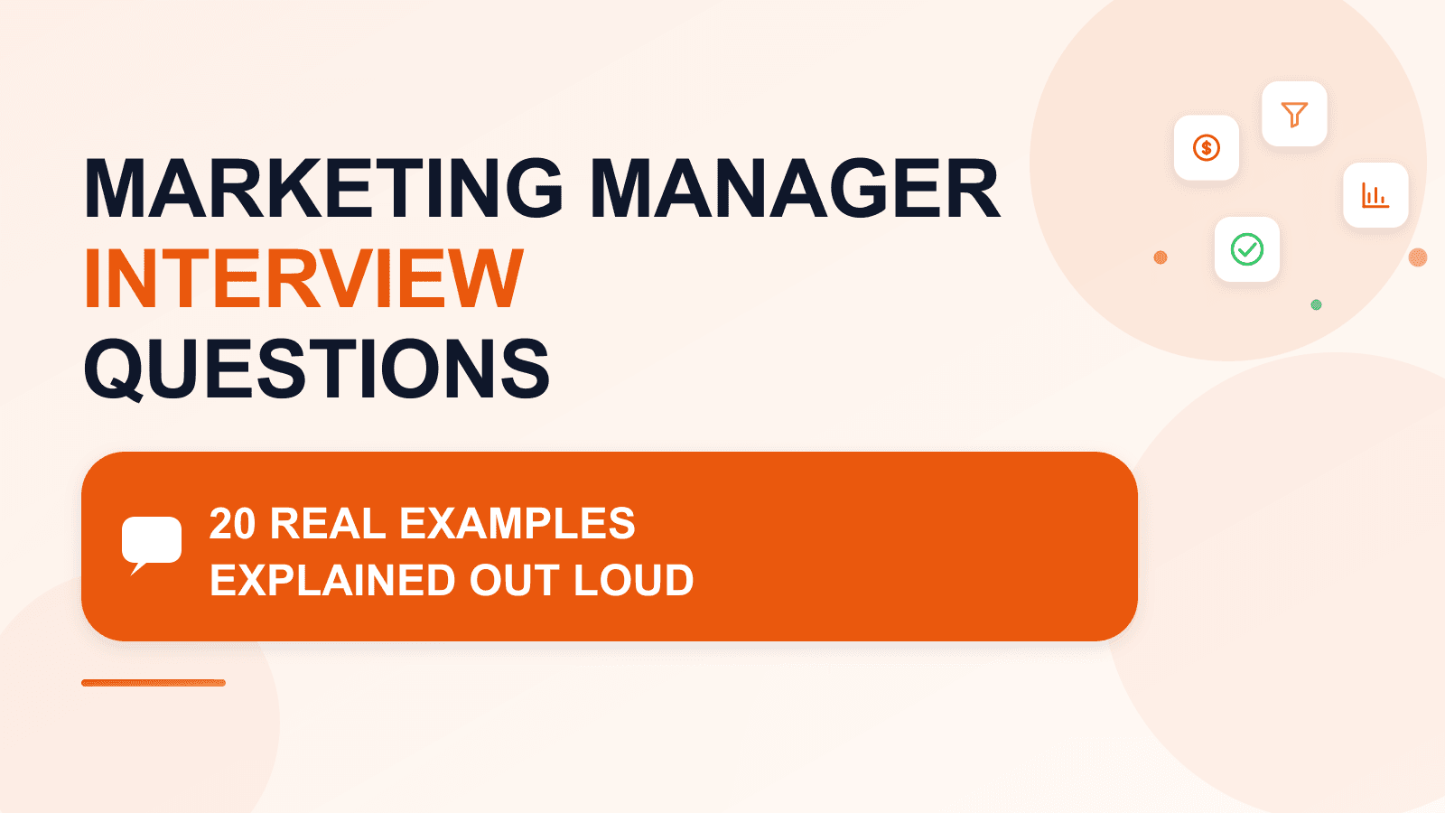 Marketing Manager Interview Questions: 20 real examples