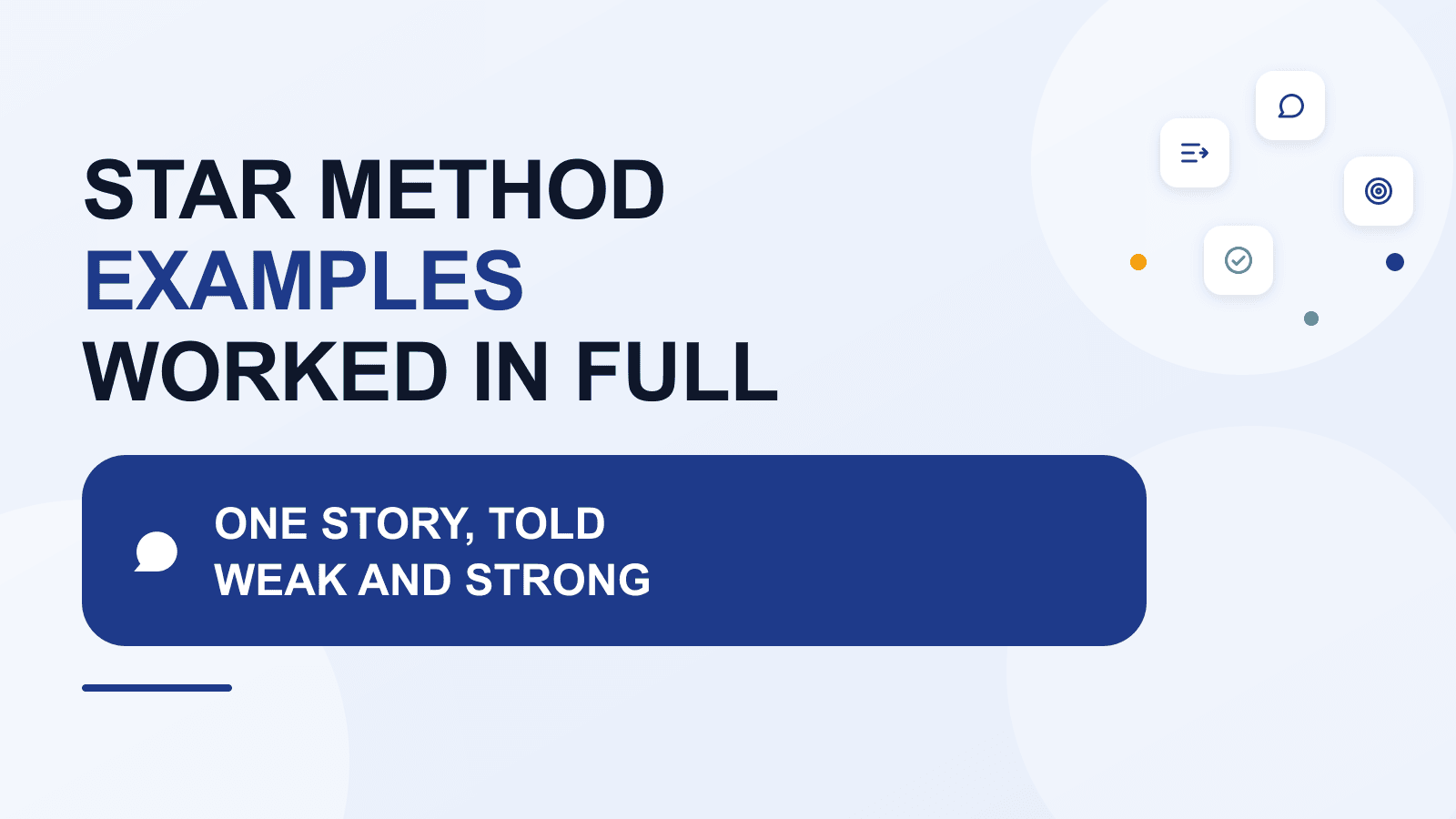 STAR method examples: worked interview answers