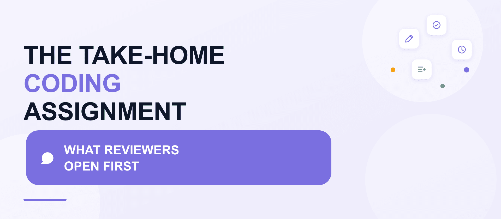 The take-home coding assignment: what reviewers check