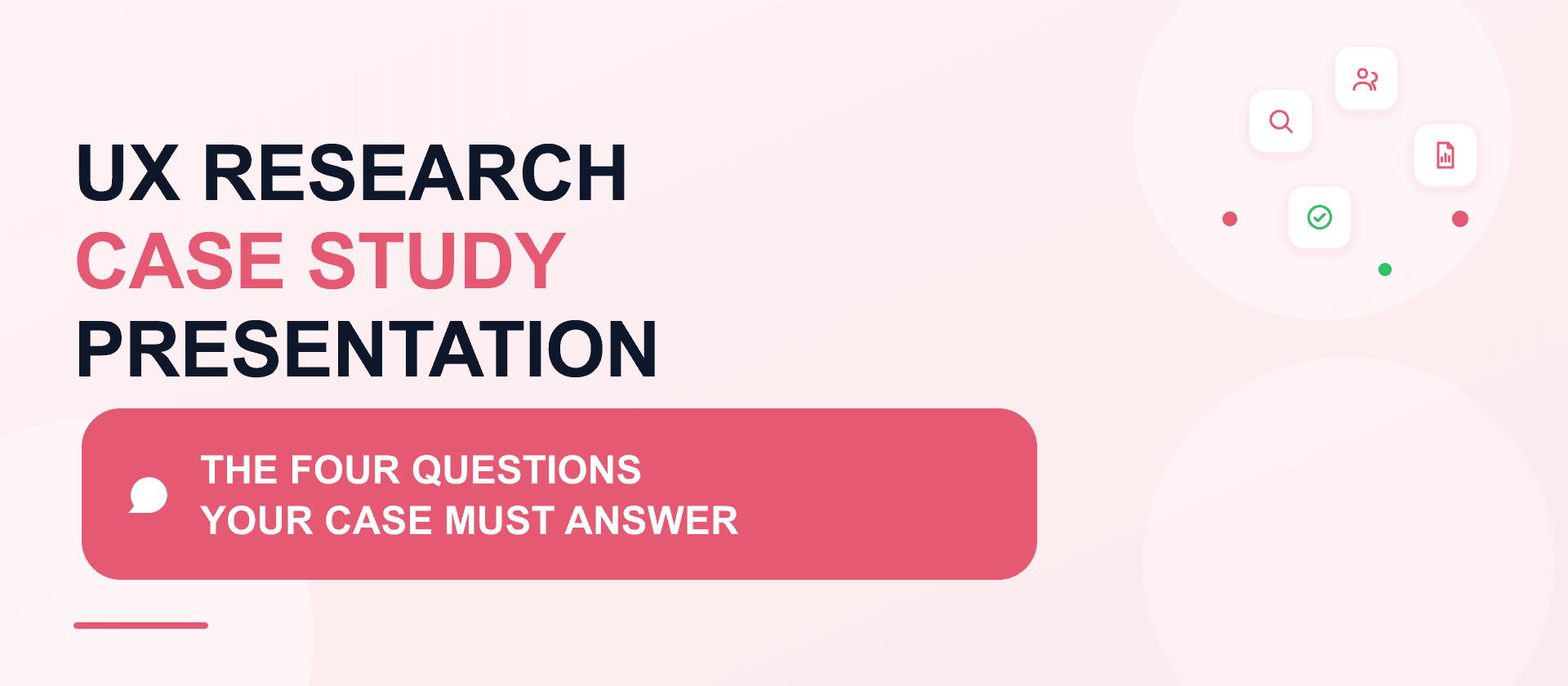 Presenting a UX research case study in an interview